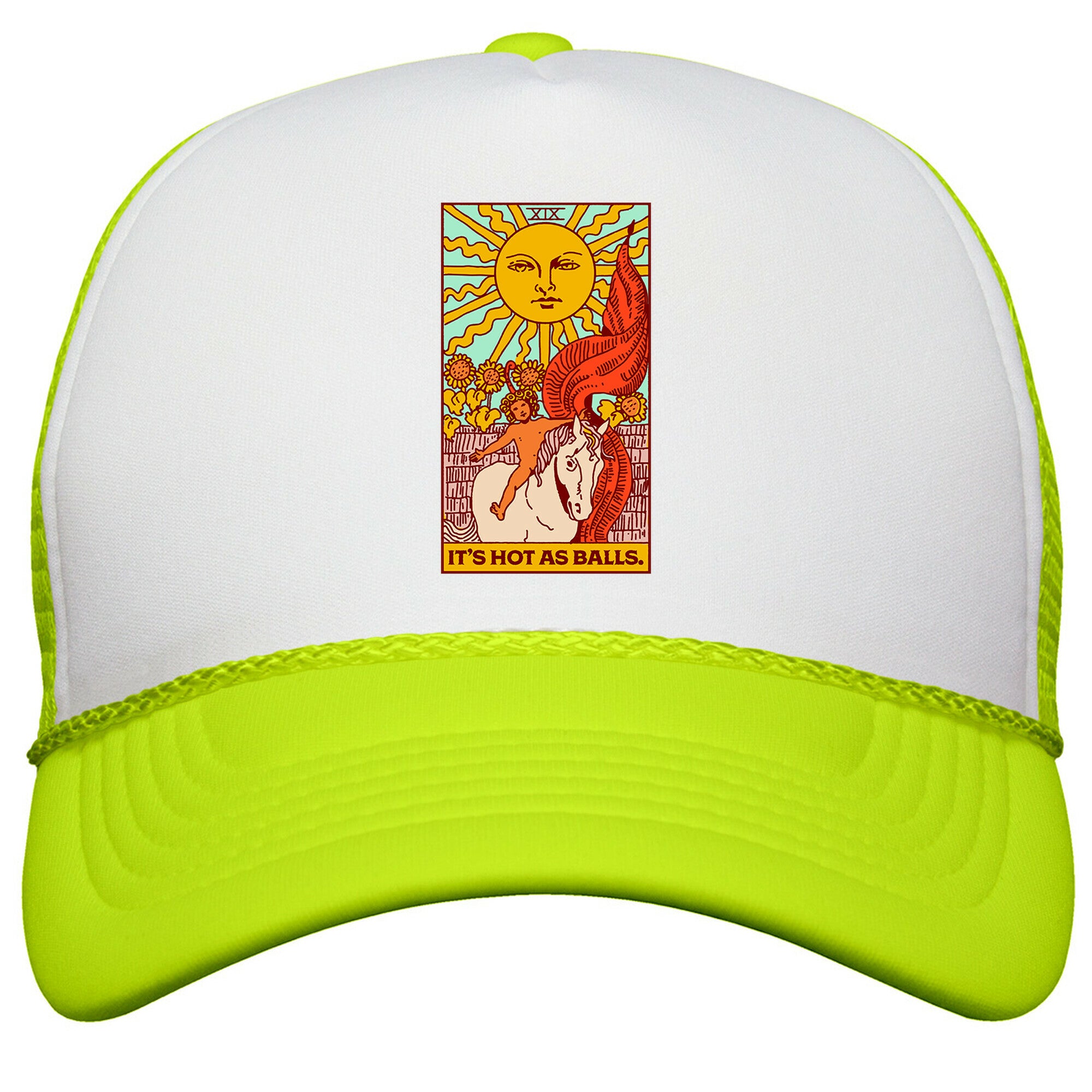 Its Hot As Balls \(The Sun Tarot\) Snapback Trucker Hat